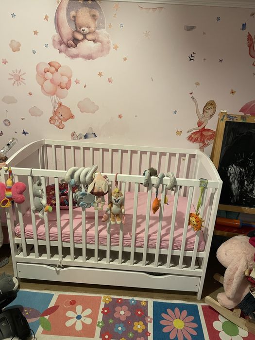 Patut bebe, cu saltea de bambus