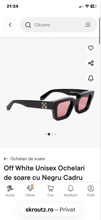 Ochelari soare Off White Silverstone