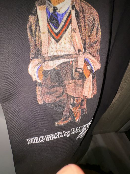 Tricou Polo Bear by Ralph Lauren, nou cu eticheta, cu imprimeu cu catifea