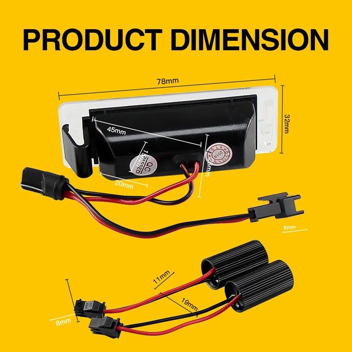 Плафони LED №5065-17 за регистрационен номер Opel Chevrolet