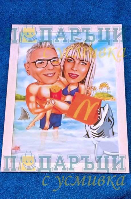 Забавни Карикатури Бургас, Kapикaтура по cнимкa