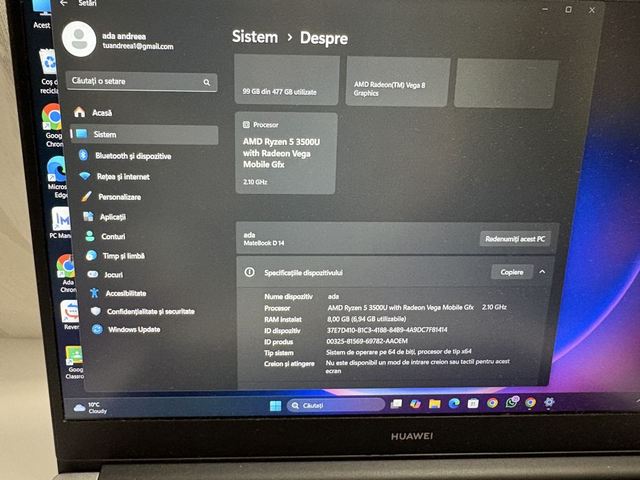 Laptop huawei matebook d14