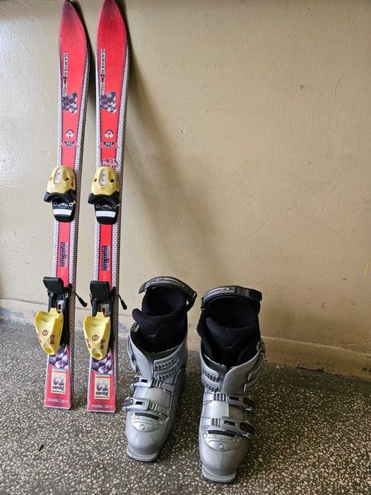 Vand skiuri 100 cm, clapari Nordica 280 mm copii Mondo 24-24.5 Eur 38