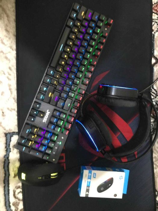 game setup sotiladi mishka klaviatura kovrik naushnik