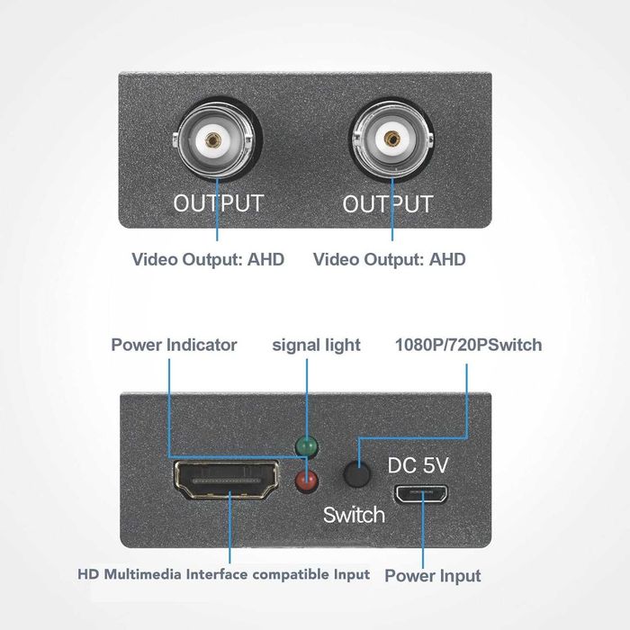 4K HDMI към AHD конвертор
