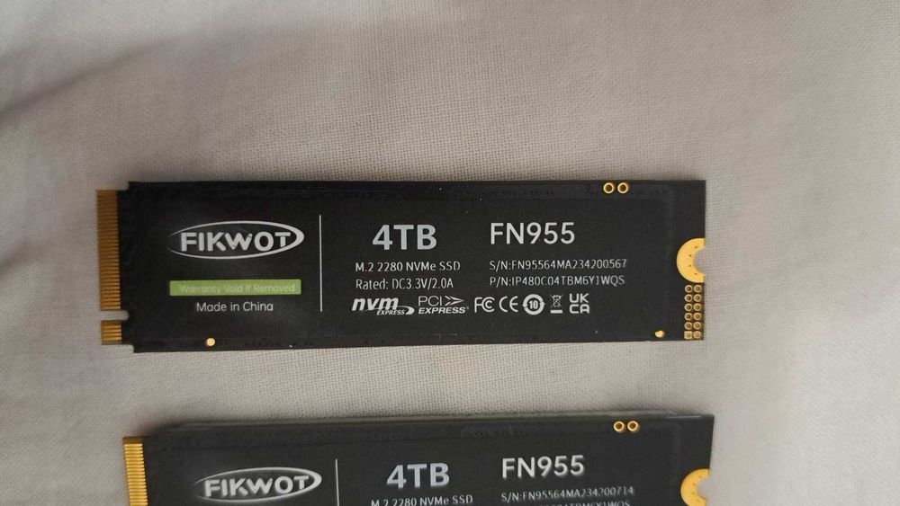 Fikwot FN955 M.2 NVMe SSD 2TB PS5対応 Amazon | FN955 M.2 SSD 2TB 2280 PCIe Gen4.0x4 (最大読込:7350MB/s