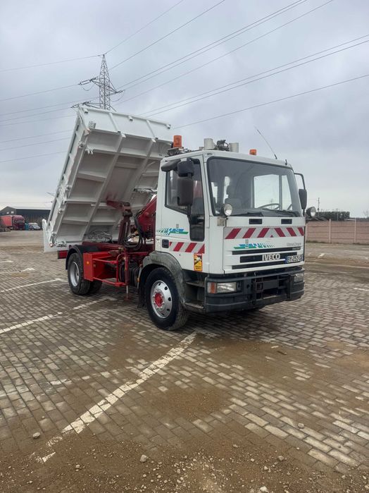Basculanta Iveco 13T cu macara