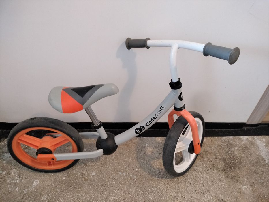 Bicicleta fara pedale Kinderkraft - 2Way Next, portocaliu, 12", pentru