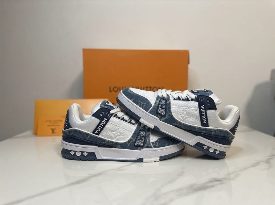 Adidasi LV Trainer Jeans - Adidasi Full Box Premium