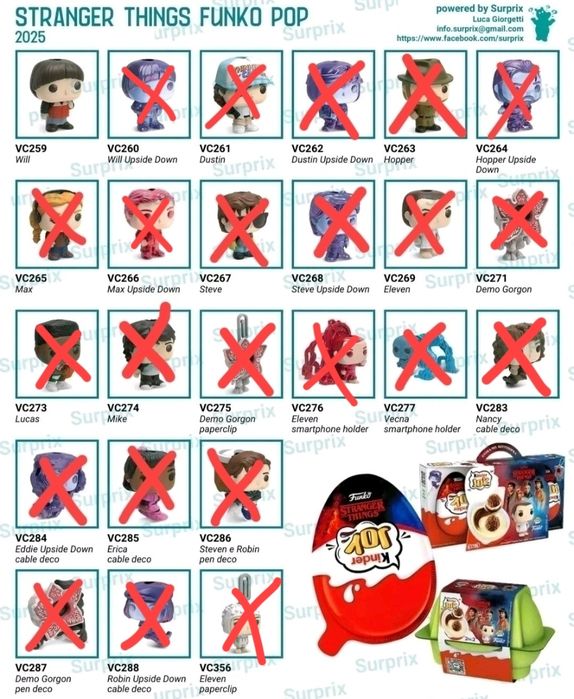 Kinder joy - коллекция ОСД (Очень странные дела)