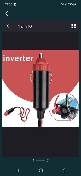 Cablu priză bricheta auto 12V 220V