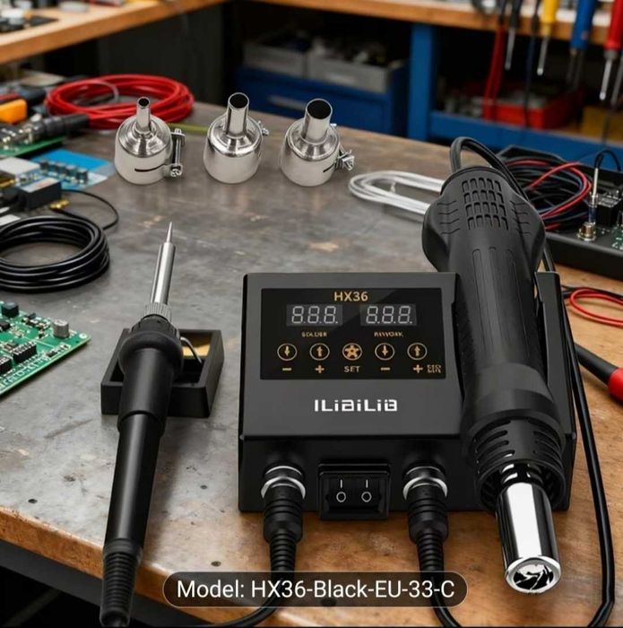 Statie lipit aer cald, suflantă, pasta flux, electrice