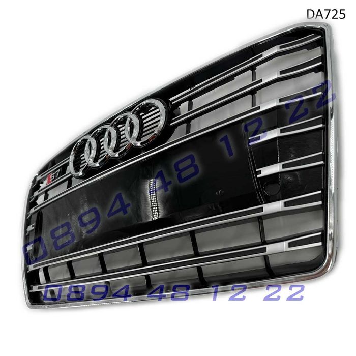 Предна S7 Sline решетка Audi A7 12-15 ауди а7 броня хром сив грил