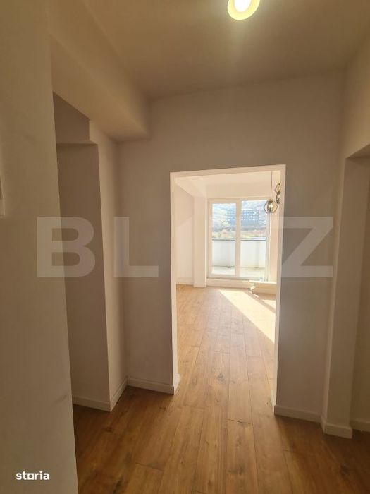 Apartament semidecomandat, 52 mp utili, zona Terra