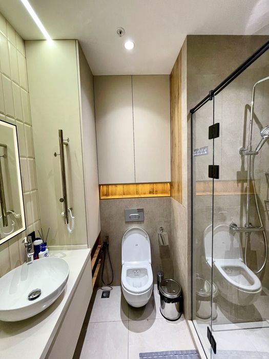 Nest One kunlik Premium kvartira, Tashkent city parkka qaragan.