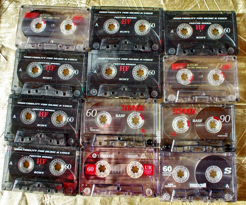 Касети TDK, Sony, Maxell, basf