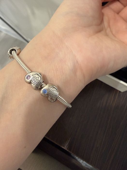 Шармы мальчик и девочка серебро Пандора