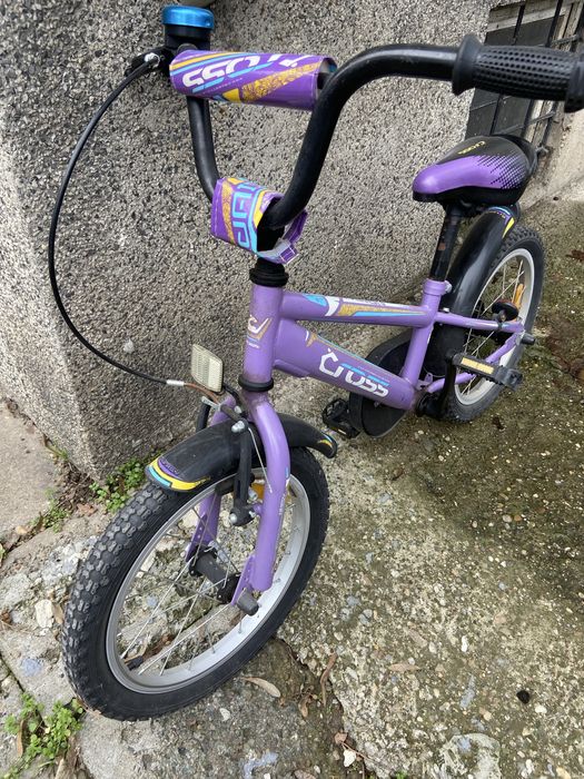 Лилаво Детско колело Cross