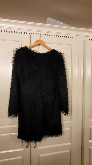 Rochie paiete argintie,neagra,franjuri Craciun, Revelion 2 bucăți