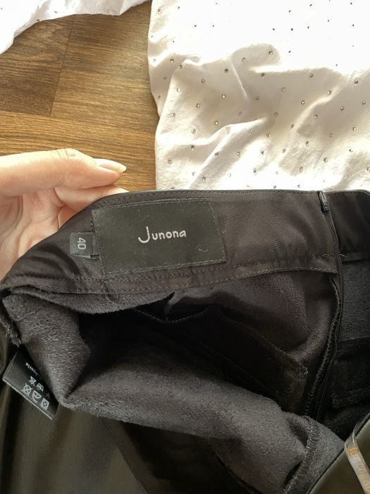 Кожена пола панталон Junona