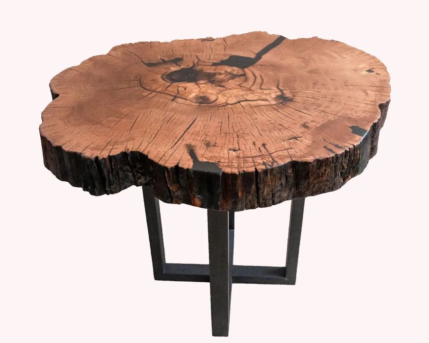 Măsuțe de cafea din rondele de lemn