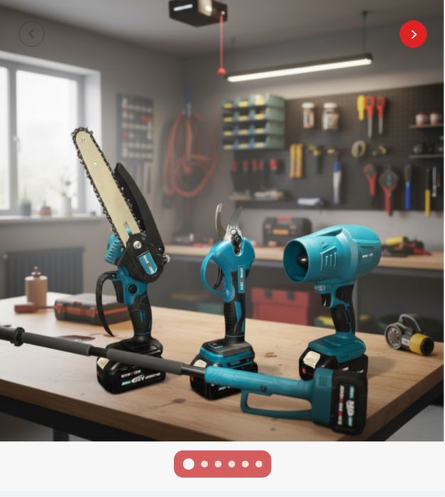 Акумулаторен Комплект Makita 4в1 мини Резачка Духалка Ножица 18V И 36V