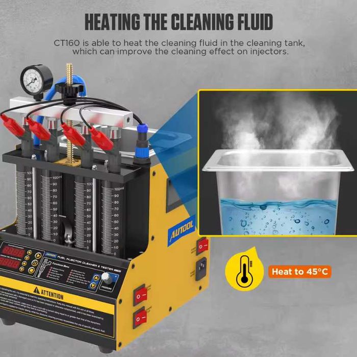 AUTOOL CT160 Стенд за проверка и почистване на бензинови инжектори