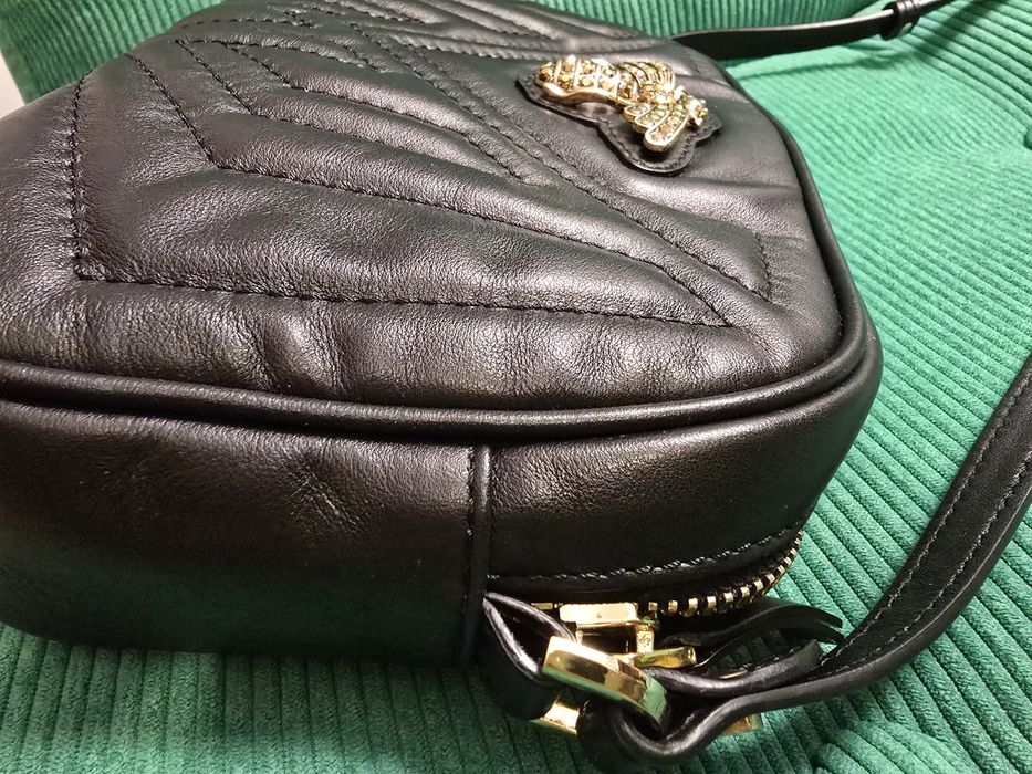 Geanta Musette piele neagra