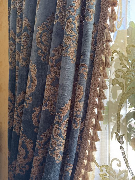 Шторы портьеры, бархат. Классика