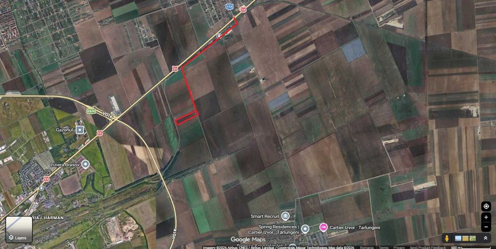 Teren livada Harman, Brasov (suprafata totala sau parcelat)