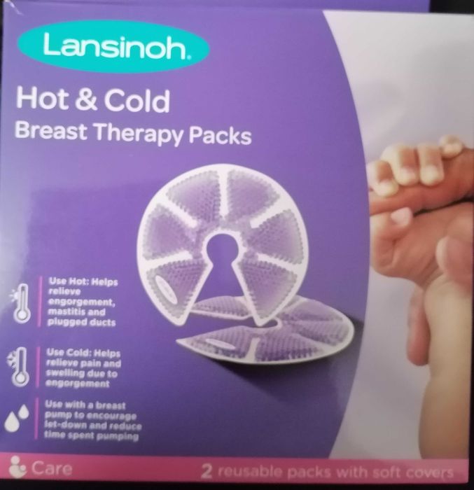 Comprese terapeutice cu gel pentru sani 3 in 1 , 2 bucati, Lansinoh