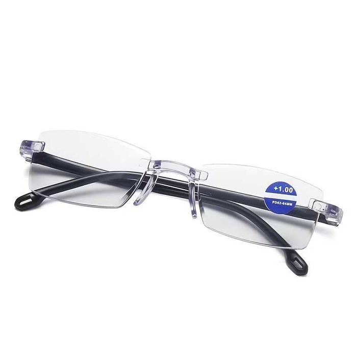 Ochelari de citit +2.00 NOI – model modern, fără ramă, unisex