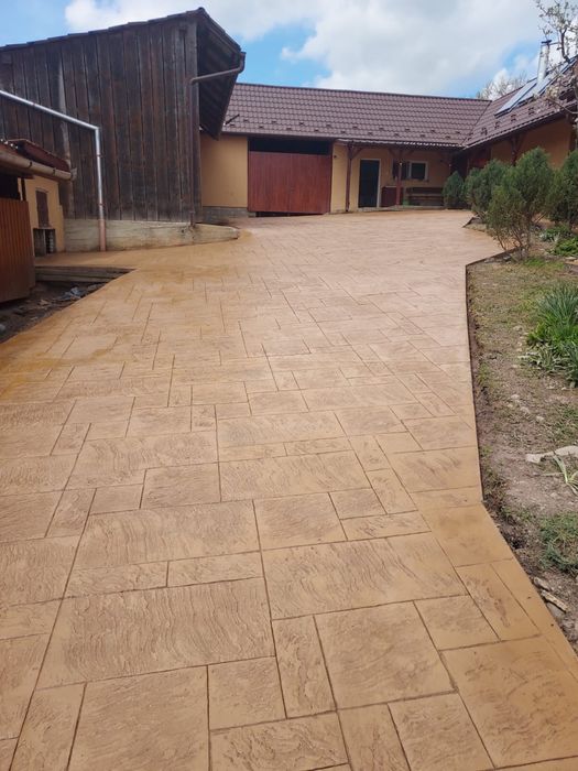 Beton amprentat oferta modele si culori