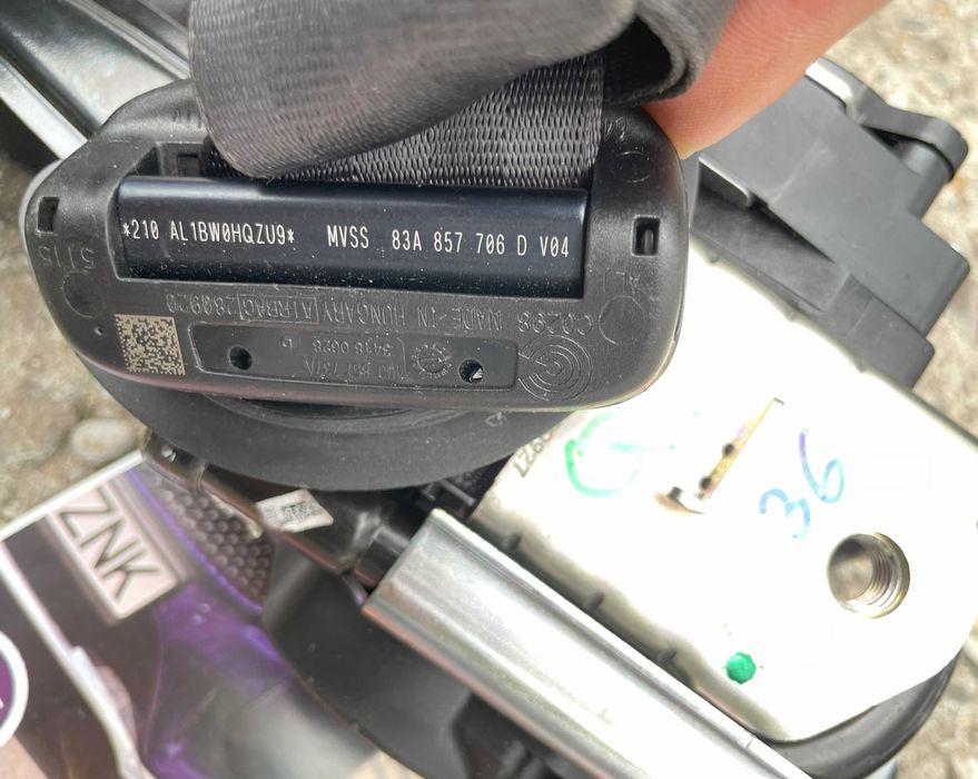 Audi Q3 83A / A3 8Y - airbag volan - kit airbag pasager / set centuri