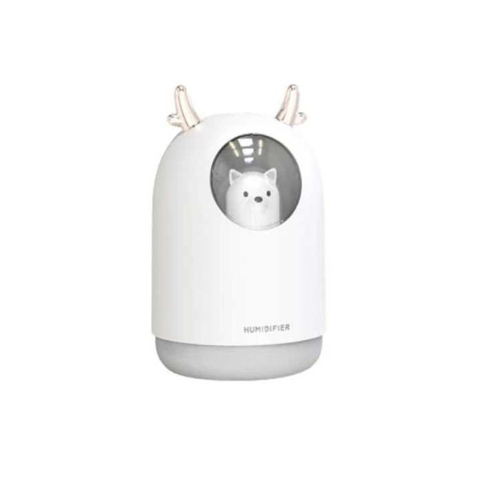 Umidificator aer copii Ursuleț, 300ml, USB, aromaterapie, lumină RGB, silențios