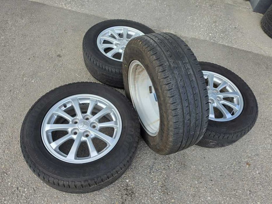 4 бр. Гуми 215/65 R16 с алуминиеви джанти 5x114.3 Mitsubishi Kia Honda Hyundai Toyota