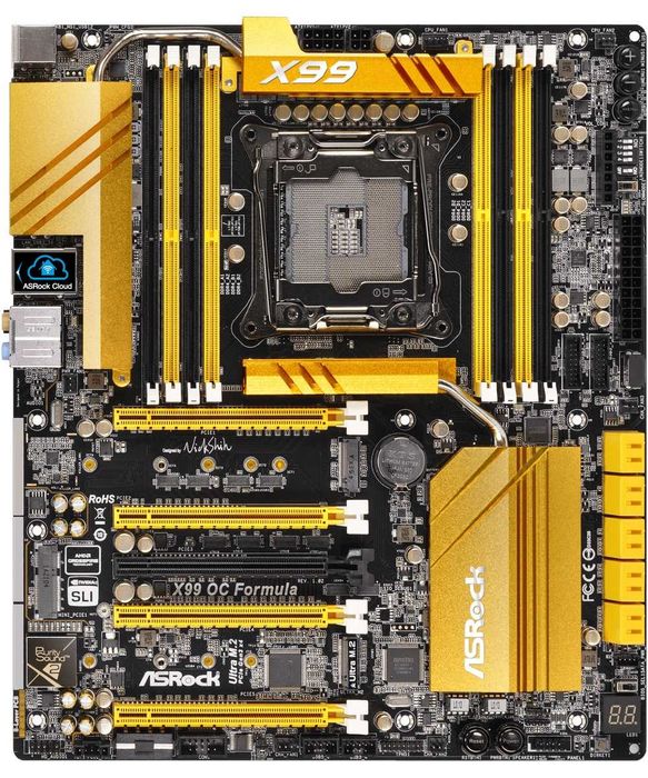 Дъно Дънна платка ASRock X99 OC Formula 2011-3 6 от 8 рам слота