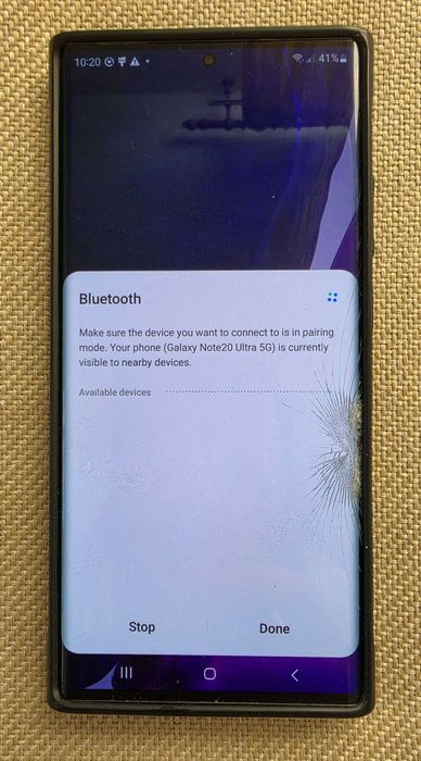 Galaxy Note 20 Ultra 5G 256 GB - sticla sparta