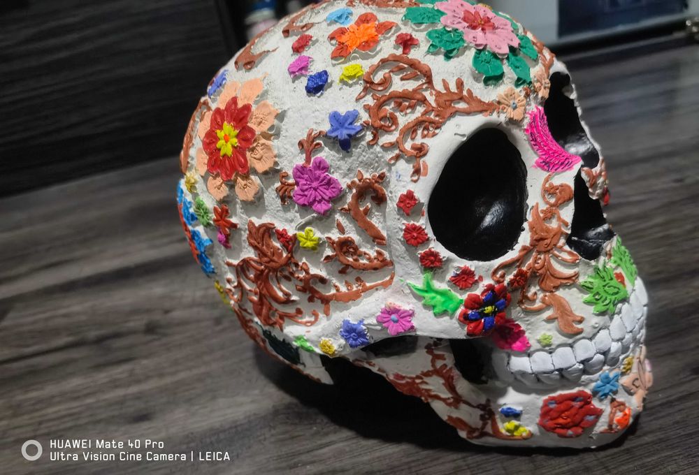 Гипсов череп - декоративен