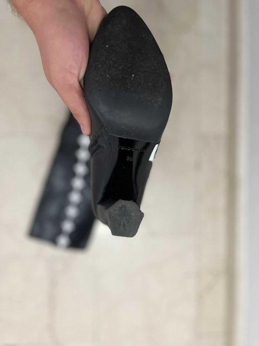 Cizme de piele cu toc Mussete Cristhelen B marimea 38