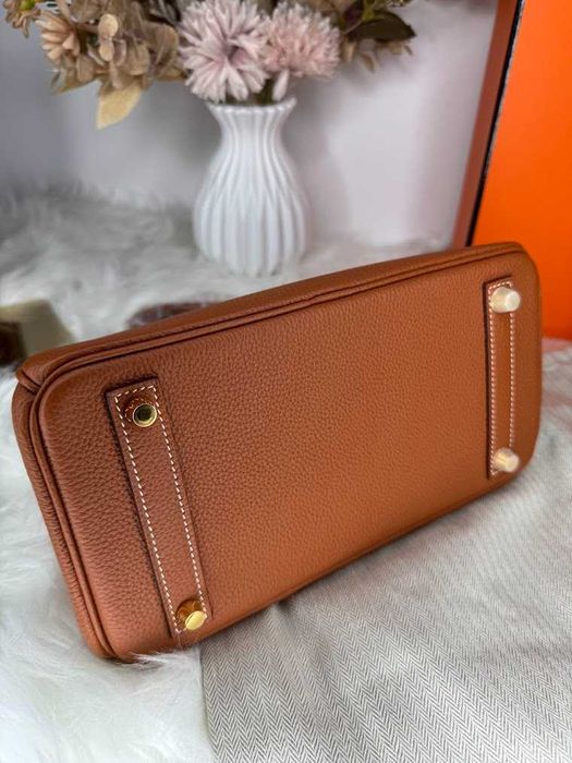 Geanta Hermes Birkin-piele naturala 100% prezentare completa