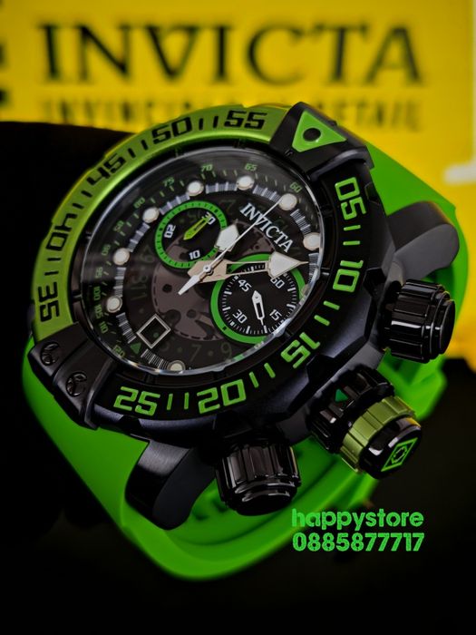 INVICTA Foxhound green 57 mm, Инвикта нов ръчен часовник