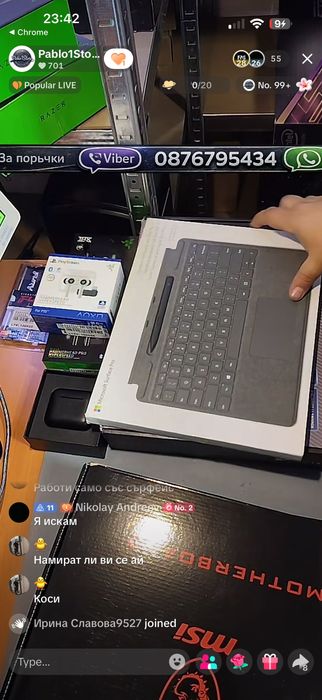 Клавиатура Microsoft Surface pro  + stylus pen