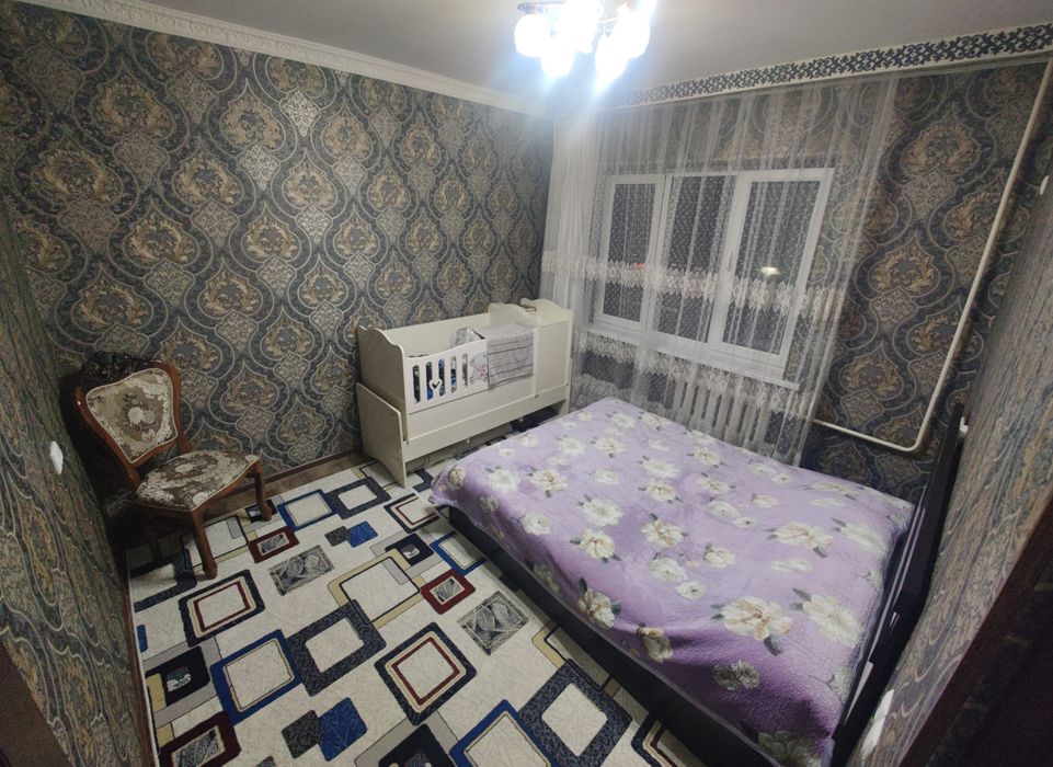 Юнусабад 18, 2(3)/2/4 КиРпИч77 Серия Неторец Балкон 6*2 Средний Ремонт