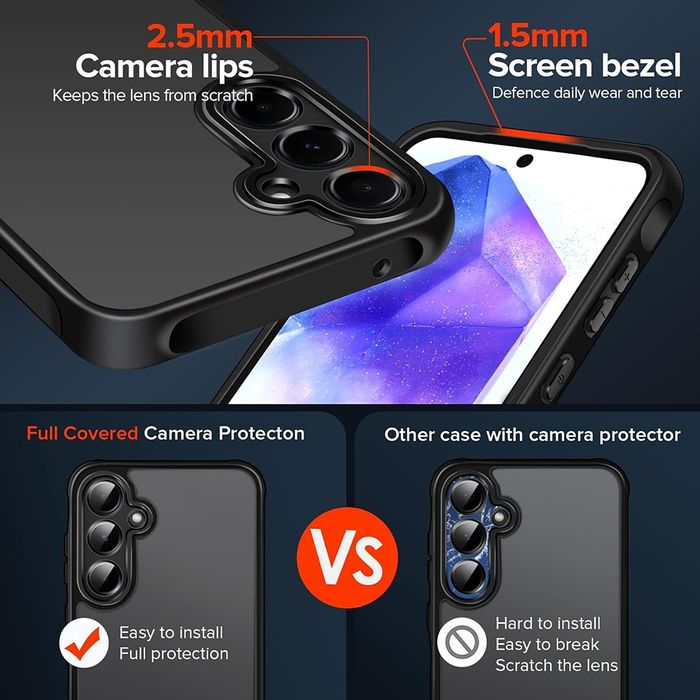 Samsung A56,A36,A16,A06 силиконов кейс ,прозрачен,ударо-устойчив,Ново