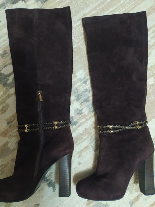 Продам сапоги замшевые