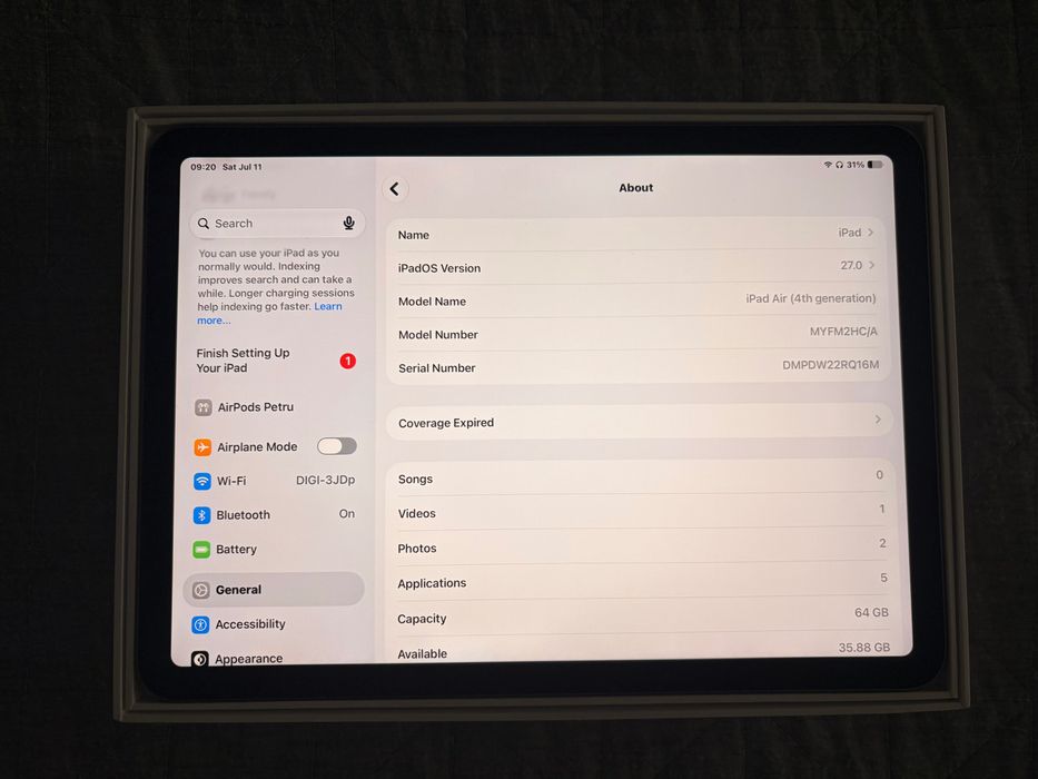 iPad Air 4 10.9 inch, 64GB, USB-C