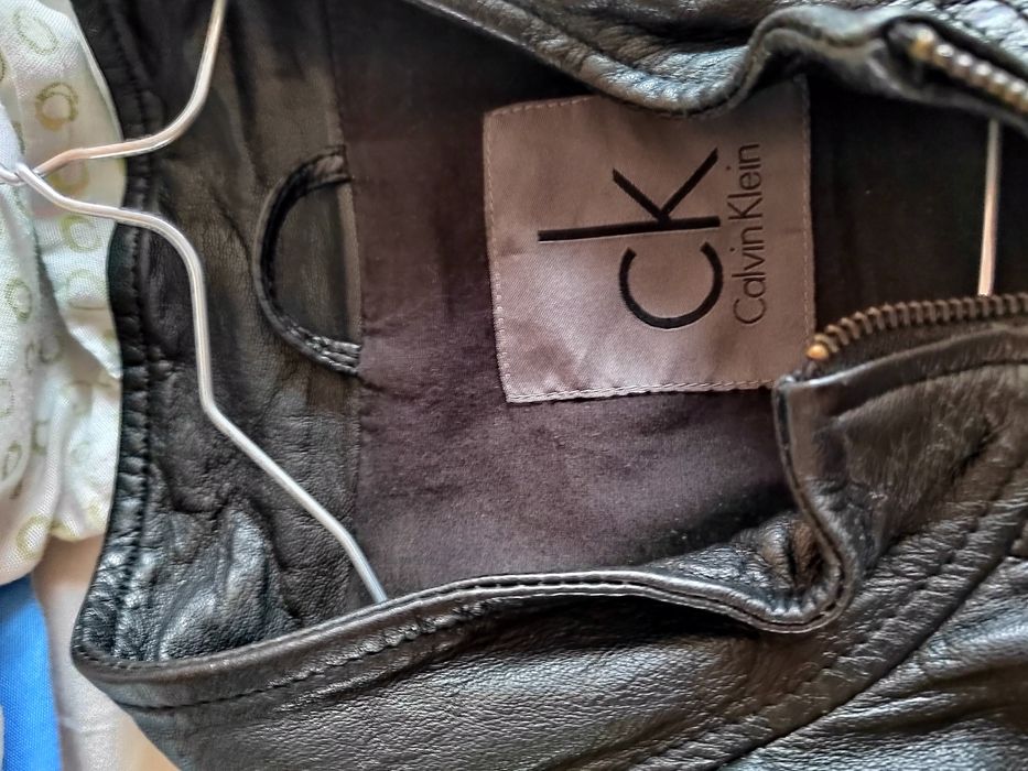 Мъжко кожено яке от естествена кожа - CALVIN KLEIN - XL - 110 euro
