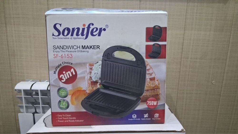 Sonifer 3-in-1 вафельница / сендвичница (SF-6153)