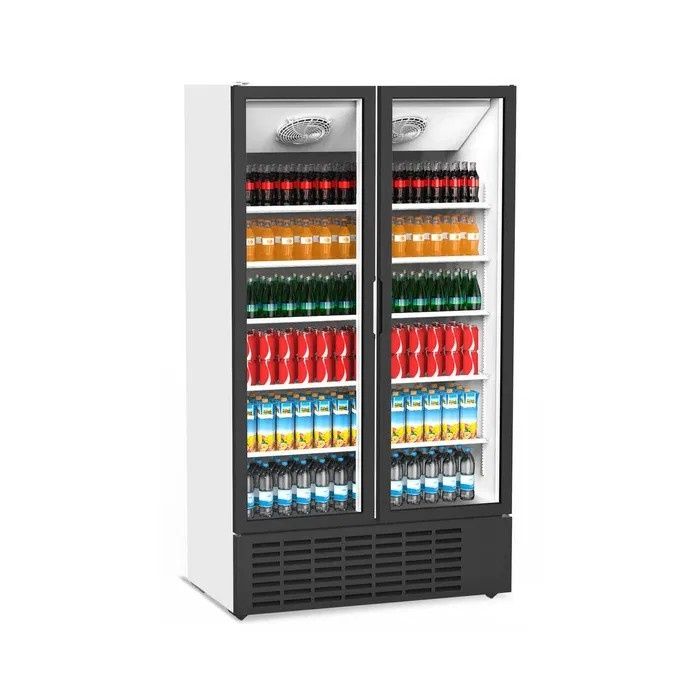 Vitrina frigorifica verticala cu 2 uși, 120 cm lungime / NOU